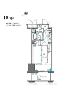 ZOOM川崎EAST【5階】の間取り