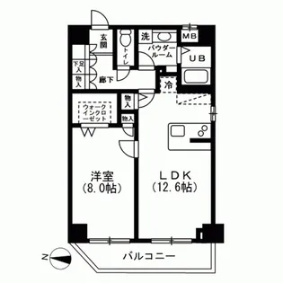 コンフォートレジデンス【4階】の間取り