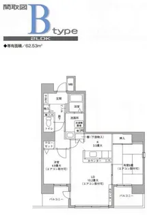 エテルニテ(S)【3階】の間取り