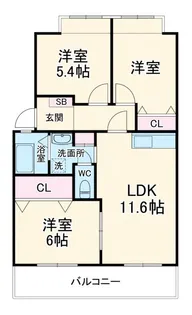 パストラル湘南【1階】の間取り