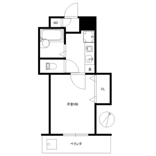 サンロイヤル八幡【1階】の間取り