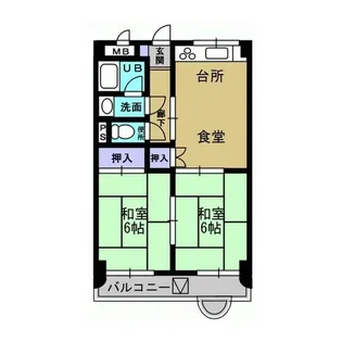 保雲ハイツ【3階】の間取り