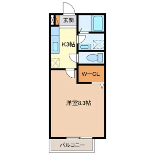 ボナンザ【2階】の間取り