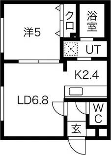 ヴェスタ平岸【3階】の間取り