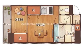 YOU S8番館【8階】の間取り