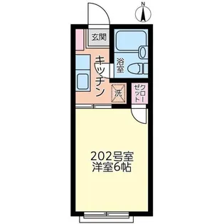グリーンハイツ野地【2階】の間取り