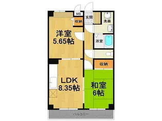 フォレスト武庫元町【2階】の間取り