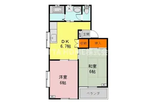 バードヒル東奥II【2階】の間取り