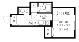 ベルフォート【1階】の間取り