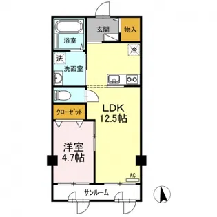 阿品ビル【2階】の間取り