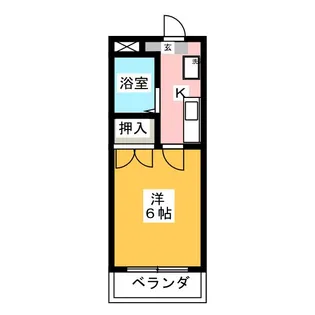 パレス京町II【4階】の間取り