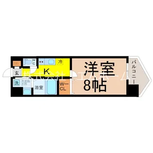THE BAY FLAT(ザベイフラット)【9階】の間取り