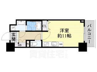 エスリード長堀タワー【3階】の間取り