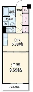 ロイヤルパーク多摩川【2階】の間取り
