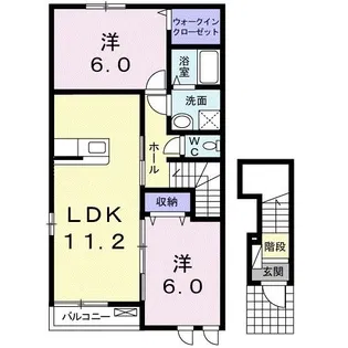 RAINBOW VIEW【2階】の間取り