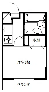 リアシス桜川【3階】の間取り