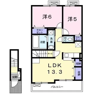 セレン【2階】の間取り