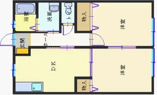 群馬県前橋市端気町【アパート】の間取り