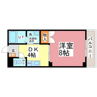 ラフォーレ美妃【1階】の間取り