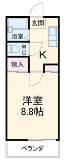 サンハイツ東光【1階】の間取り