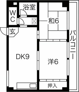 愛知県名古屋市守山区小幡千代田【マンション】の間取り