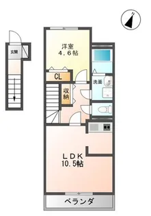 スタービレII【2階】の間取り