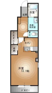 栃木県宇都宮市今宮2【アパート】の間取り