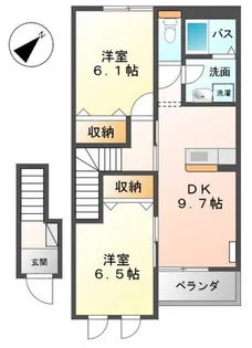 広島県廿日市市宮内【アパート】の間取り