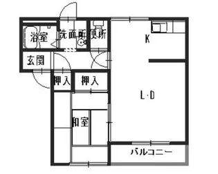 ファジーアドザックス【1階】の間取り