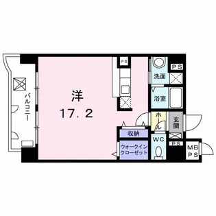 ラ・ペジーブル新町【2階】の間取り