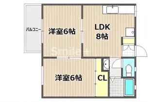 グランドールA【2階】の間取り