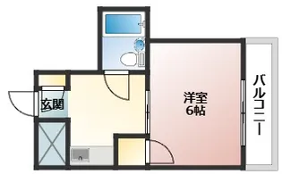 ジョイパレス南観音【4階】の間取り