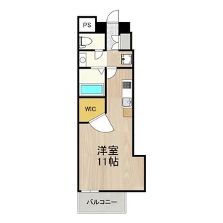 CITY SPIRE桜川II【8階】の間取り