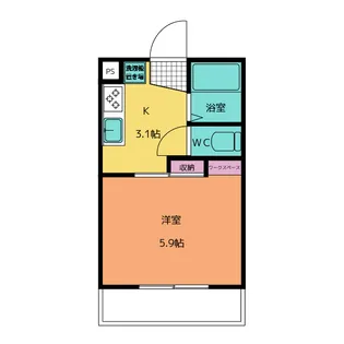 田内屋マンション【2階】の間取り