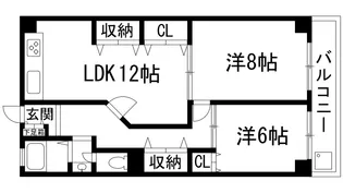 メゾン花屋敷【1階】の間取り
