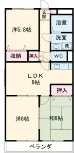 ア・ドリームMORI【2階】の間取り