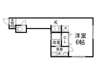 綾小路アパートメント【3階】の間取り