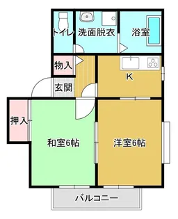 パセオフローラ II【2階】の間取り