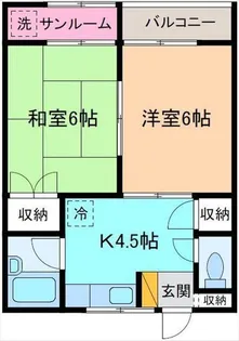 ハイムSII【1階】の間取り