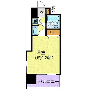 コスモ門前仲町【4階】の間取り