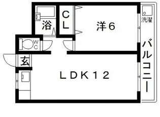 パリーサハウス 福田【3階】の間取り