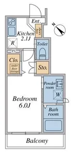 ロザール.バン【1階】の間取り