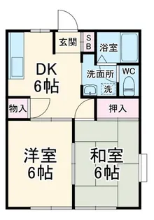 イーストライフ湘南A【1階】の間取り