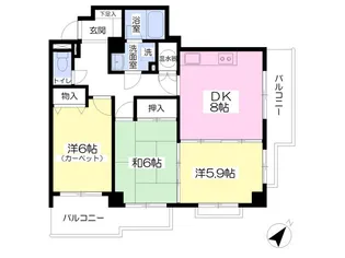 ラ・フォリア【3階】の間取り