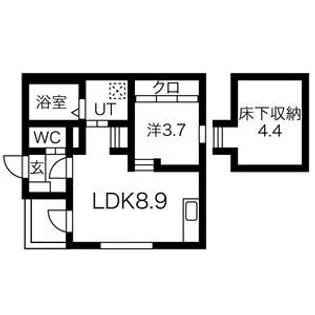 サンフラット【1階】の間取り