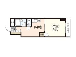 ローベンハイム永井【5階】の間取り