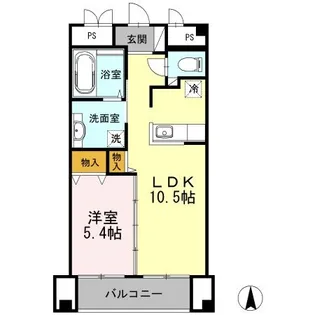 サングレース【2階】の間取り