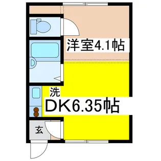 サンハイツASHINO【2階】の間取り