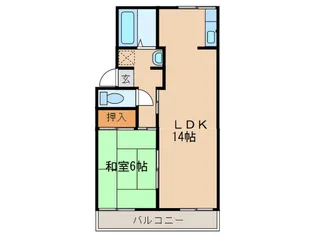 グリ-ンハイツ福寺【2階】の間取り