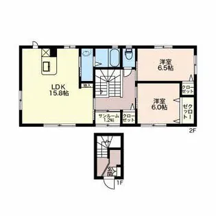 新潟県長岡市草生津3【アパート】の間取り